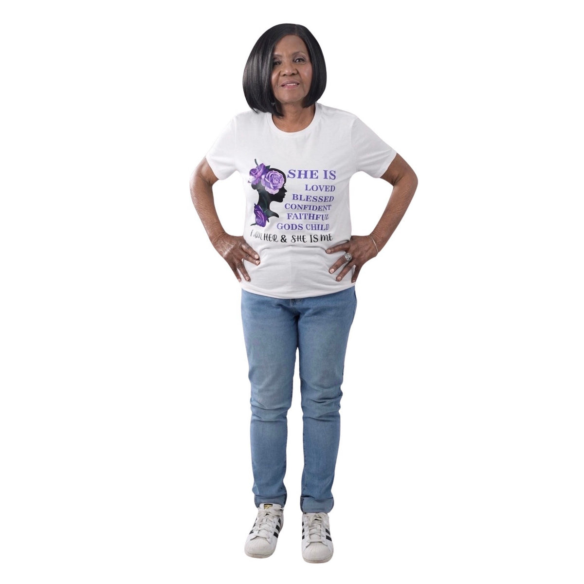 "SHE IS BLESSED " Women's Relaxed T-Shirt